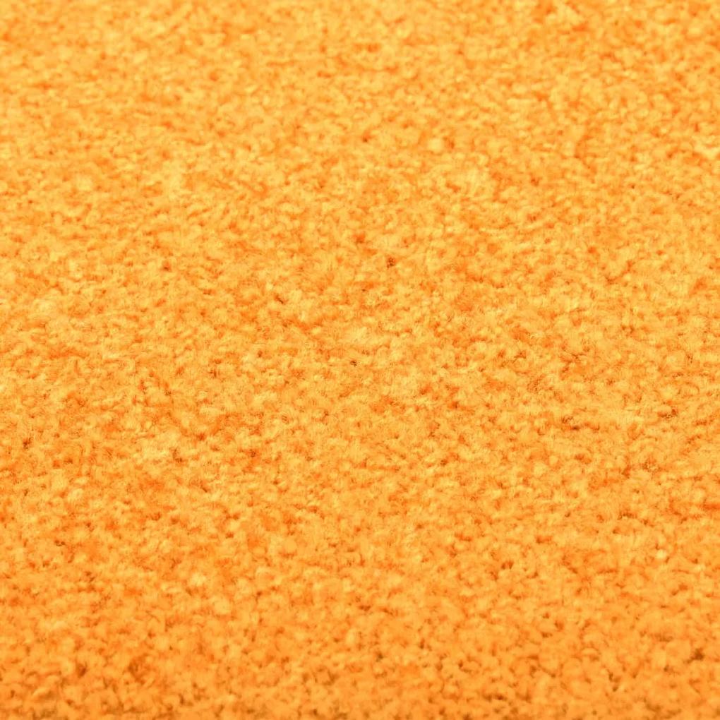 Tapete de porta lavável 120x180 cm laranja