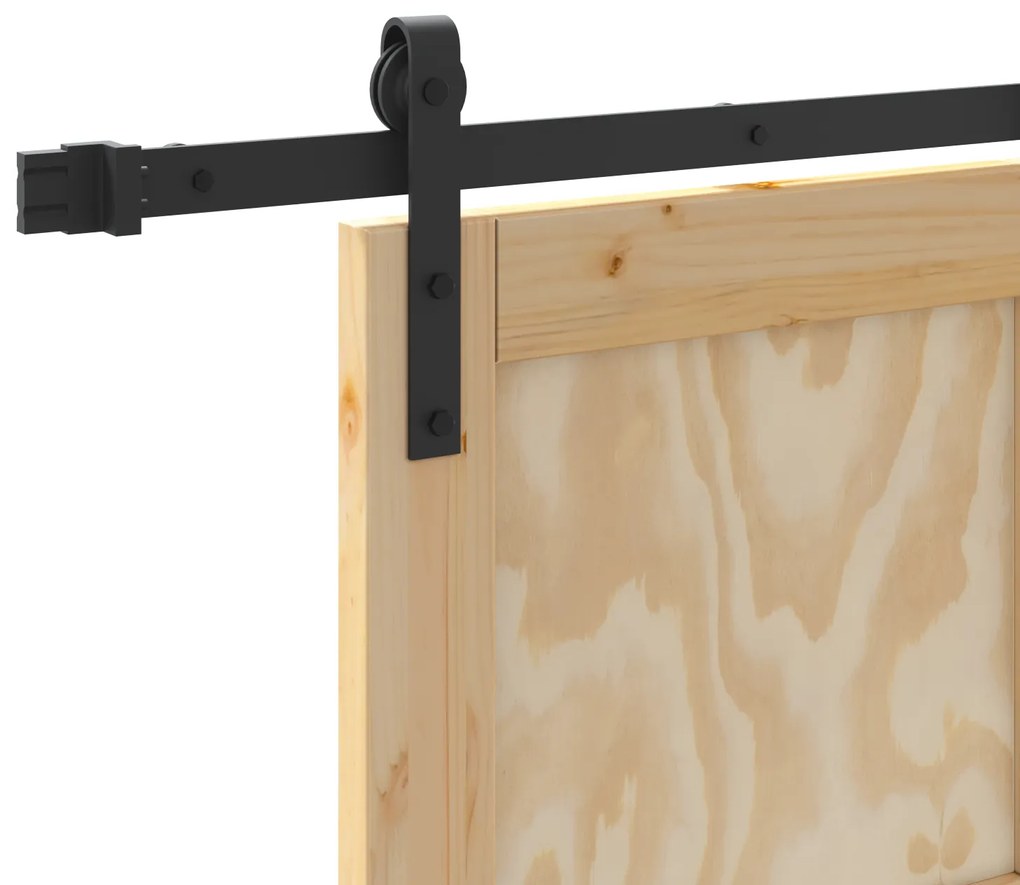 Porta Deslizante vidaXL com Kit de Ferragens 61x198,5 cm Madeira Sólid