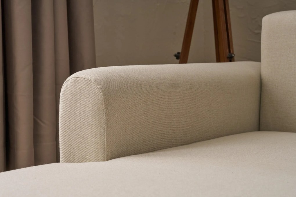Sofá-Cama de Canto Mane – Creme – 246 x 85 x 160 cm