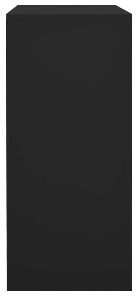 Armário escritório c/ porta deslizante 90x40x90cm aço antracite