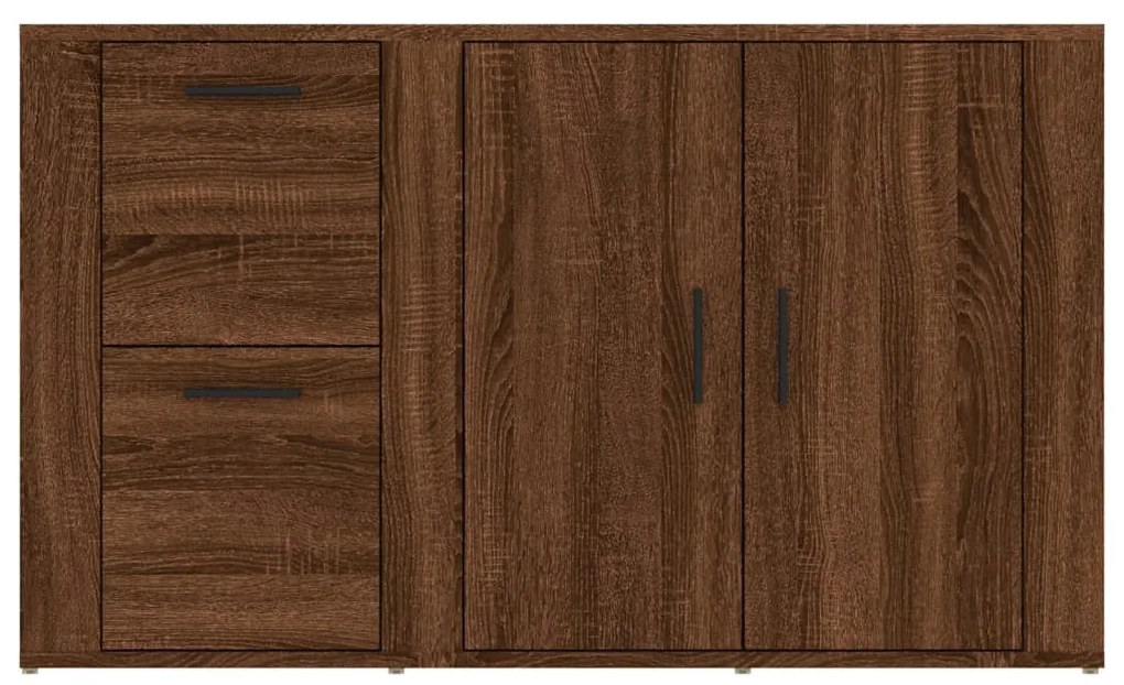 Aparador 100x33x59,5 cm derivados de madeira carvalho castanho