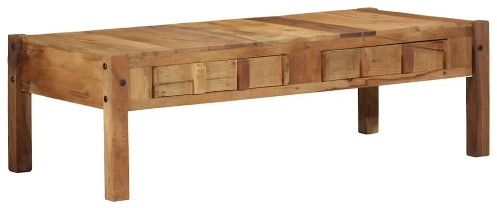 Mesa de Café 110x55x35 cm Madeira Sólida Recuperada