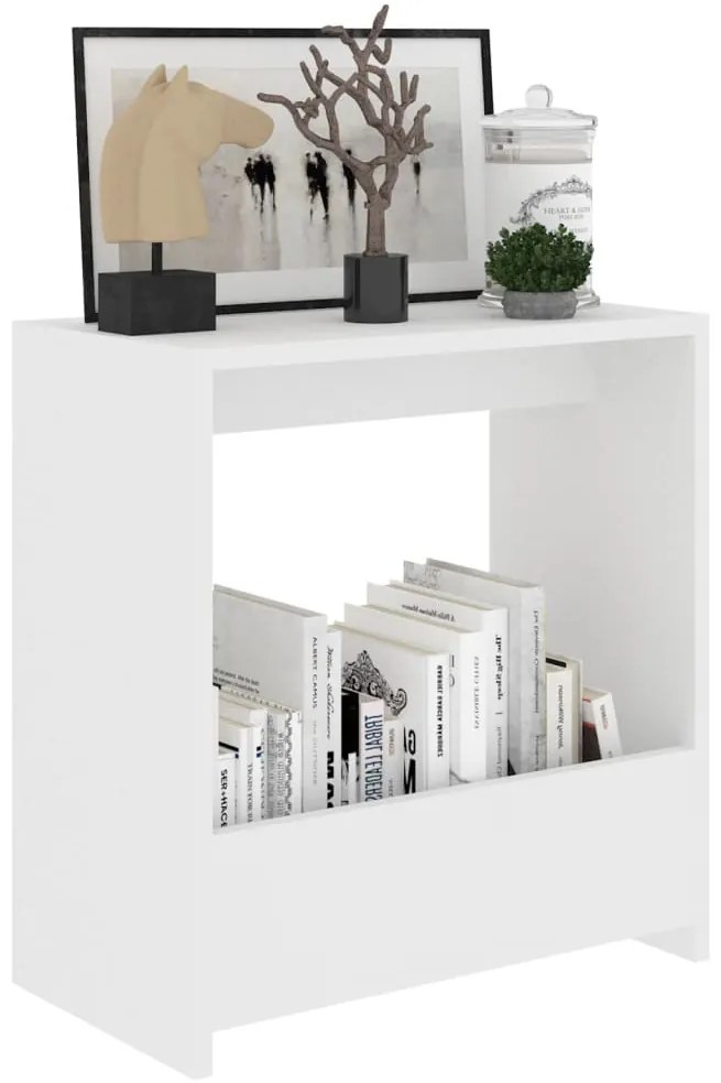 Mesa de apoio 50x26x50 cm derivados de madeira branco