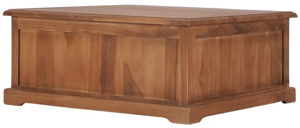 Mesa de centro 68x68x30 cm madeira de teca maciça