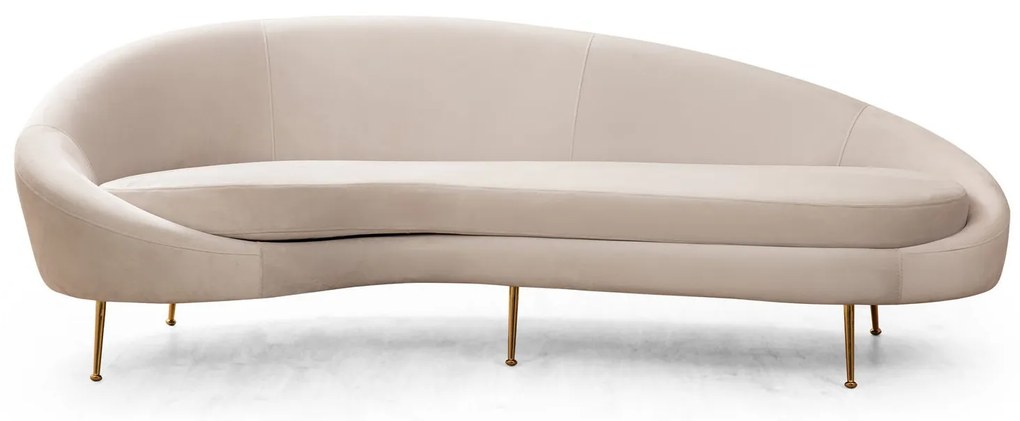 Sofá de 3 Lugares Eses – Bege – 255 cm x 120 cm x 85 cm