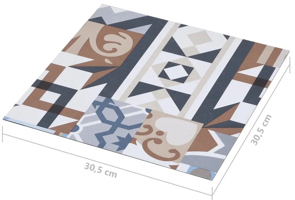 Tábuas de soalho autoadesivas 20 pcs 1,86 m² PVC padrão mono
