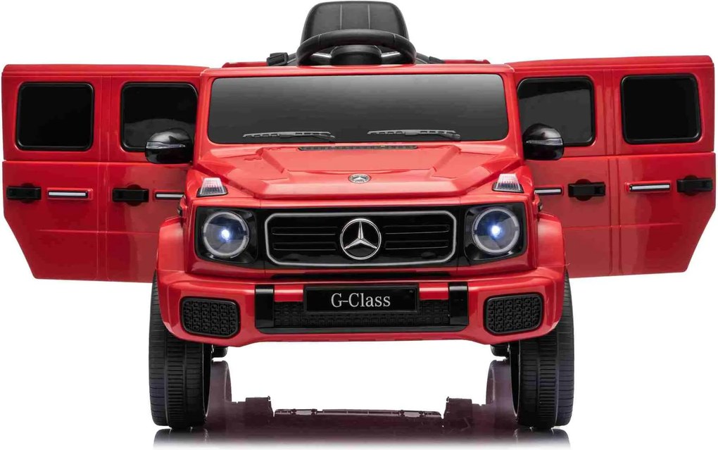Carro elétrico Crianças 3 a 7 anos Mercedes-Benz 12V G580 Bateria Lìtio, controlo Remoto Vermelho
