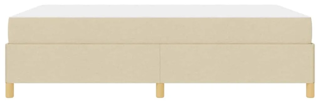 Cama Box Outros Creme e Branco 160 x 200 cm tecido
