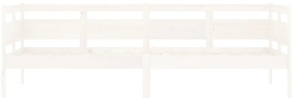 Sofá-cama 80x200 cm madeira de pinho maciça branco