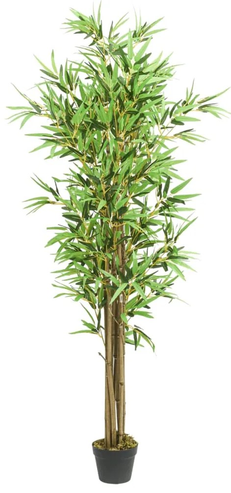 Árvore de bambu artificial 1288 folhas 180 cm verde