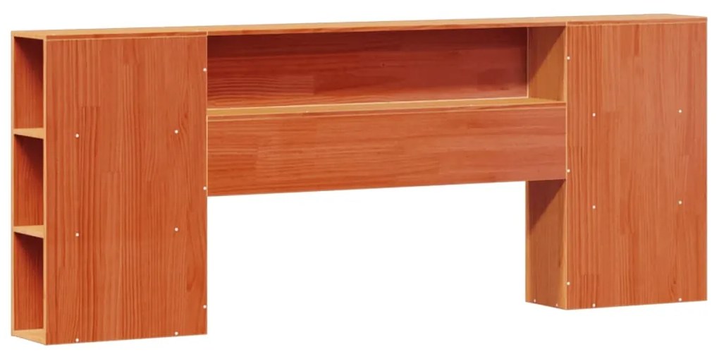 Cama com estante sem colchão 200x200 cm pinho maciço
