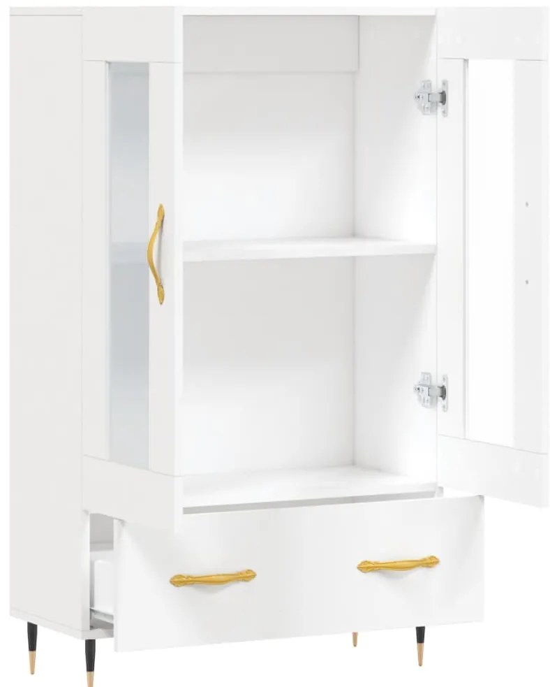 Aparador alto 69,5x31x115 cm derivados de madeira branco