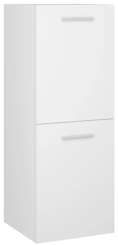 Conjunto de móveis de casa de banho derivados de madeira branco