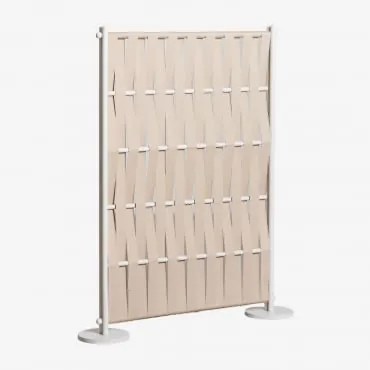 Pacote De 2 Telas De Alumínio E Corda Tunas Beige De Amêndoa & 105 X 150 Cm - Sklum