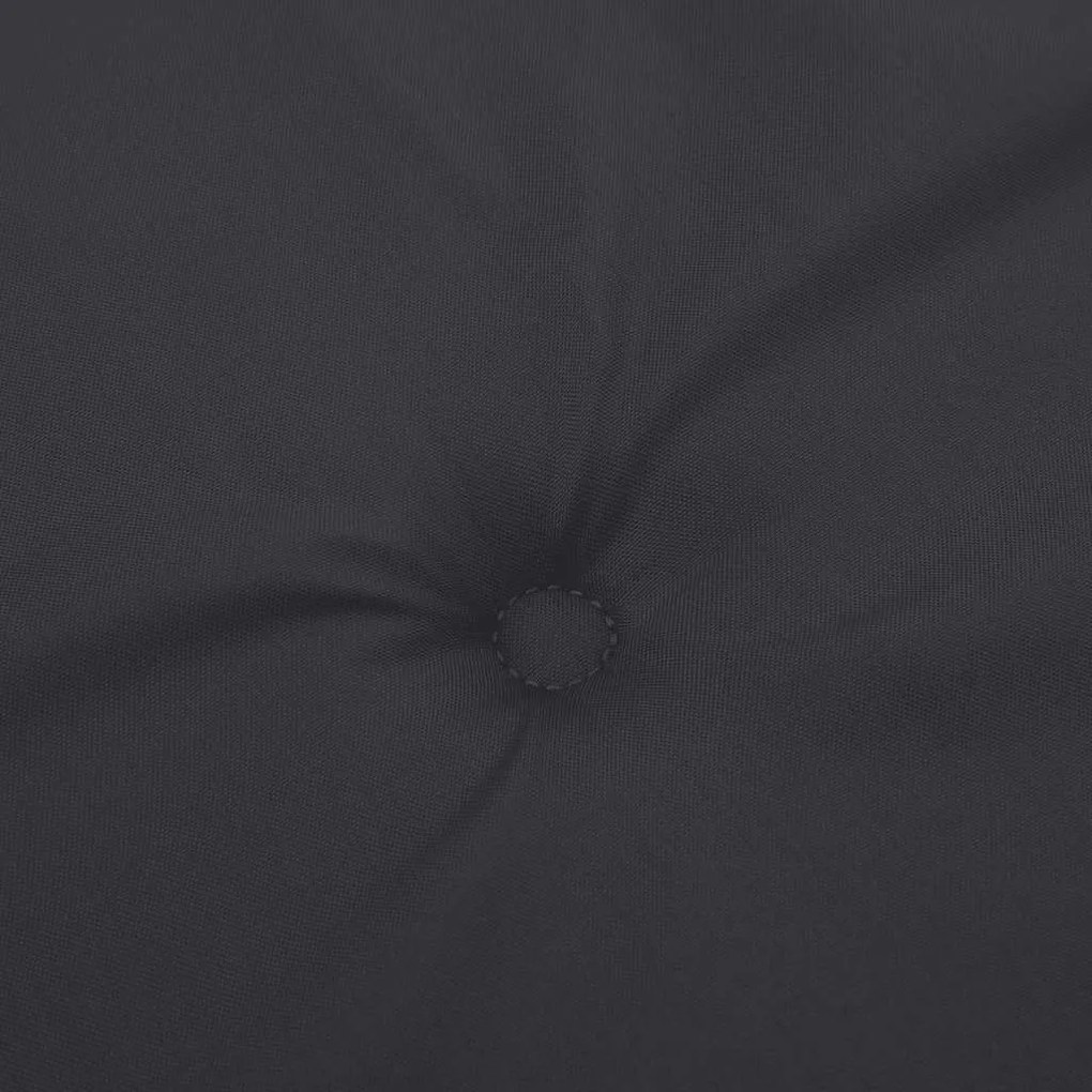 Almofadão p/ banco de jardim 150x50x4 cm tecido oxford preto