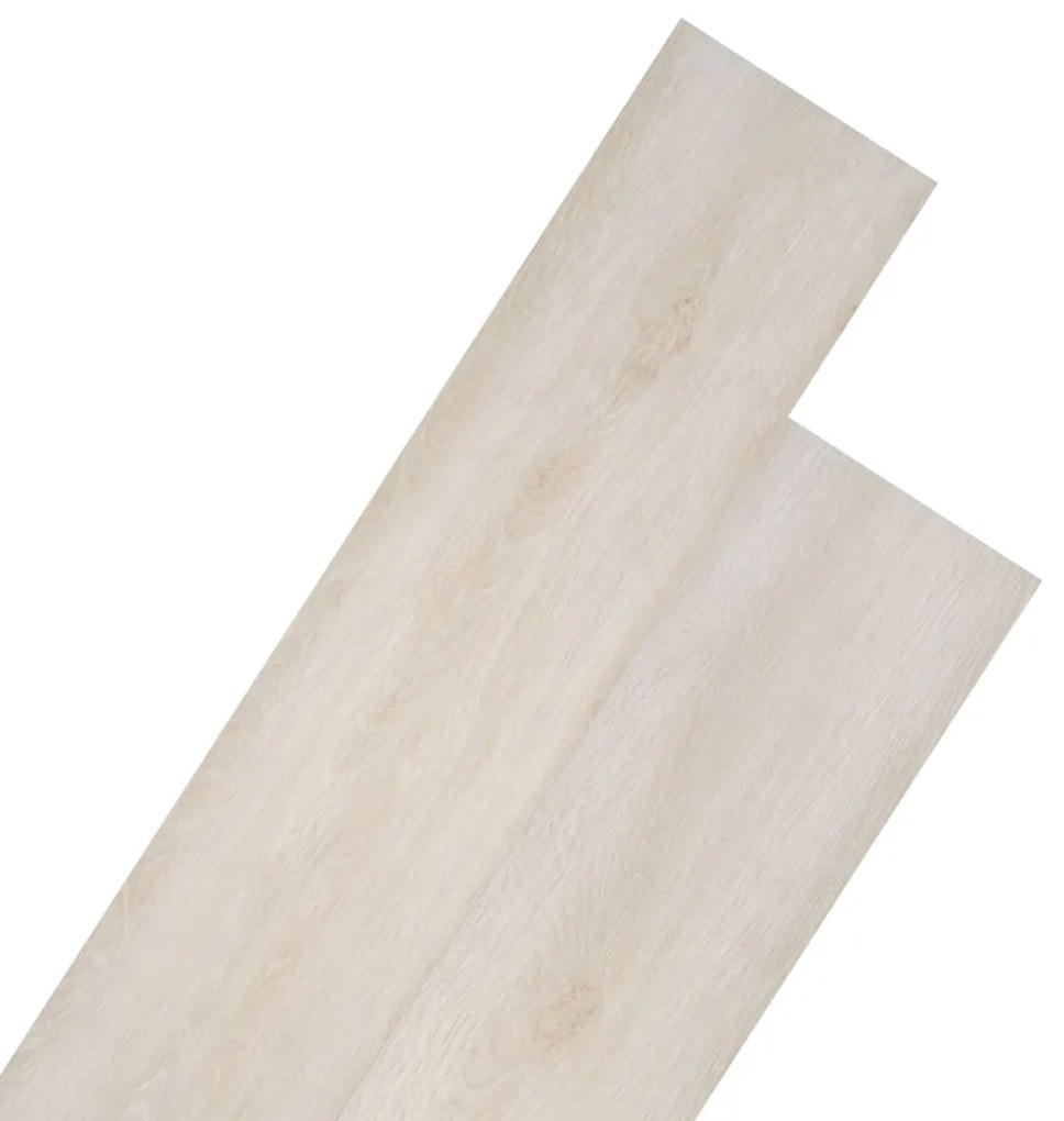146592 vidaXL Tábuas soalho não-autoadesivas PVC 4,46 m² 3 mm carvalho branco