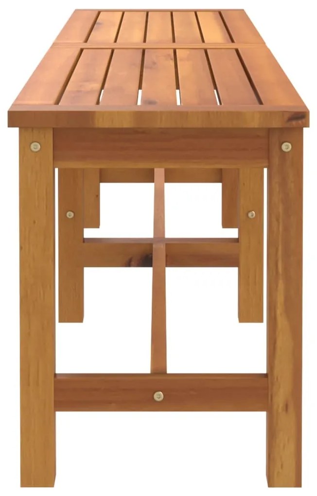 Banco de jardim 150x35x45 cm madeira de acácia maciça