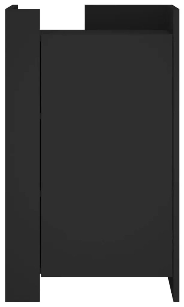 Aparador 45x35x75 cm derivados de madeira preto