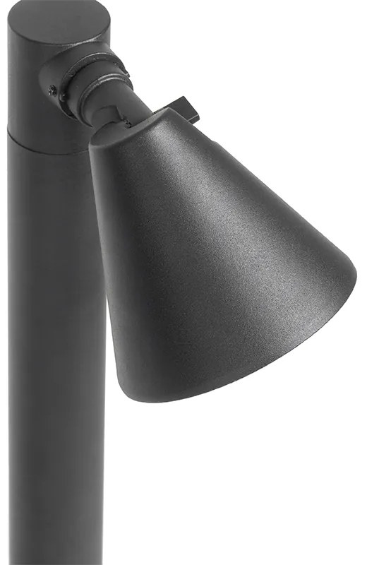Candeeiro de exterior moderno preto ajustável 60 cm IP44 - Ciara Moderno
