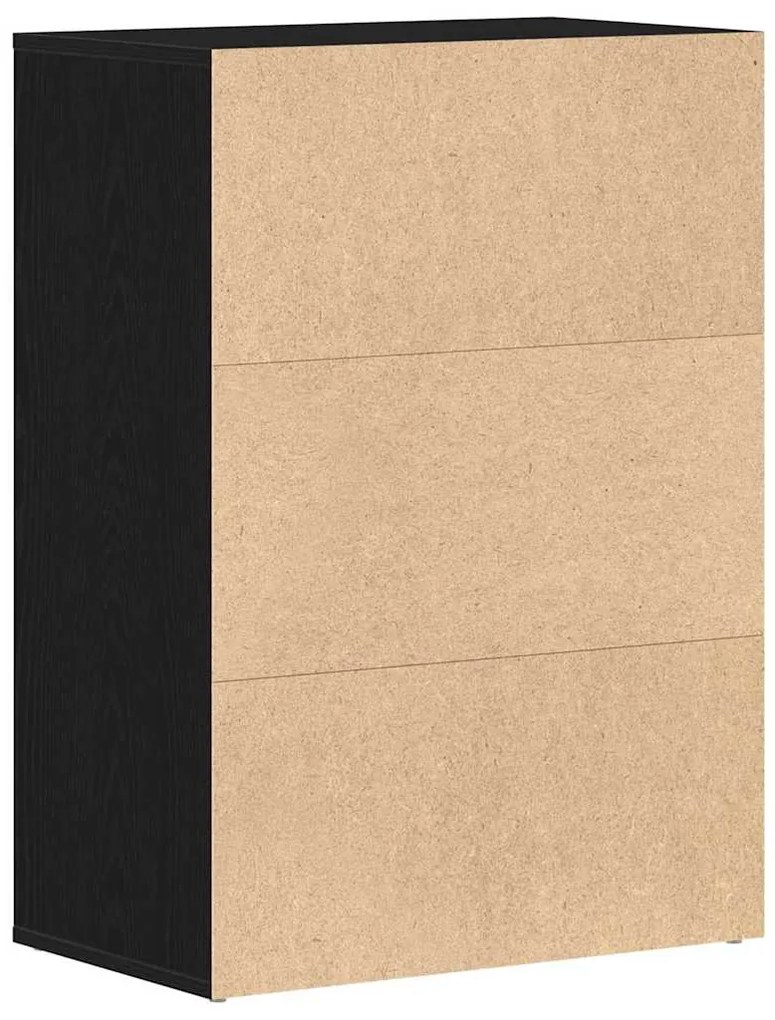 Cabide para Sapatos vidaXL Preto Carvalho 60x35x84 cm Madeira de Engen