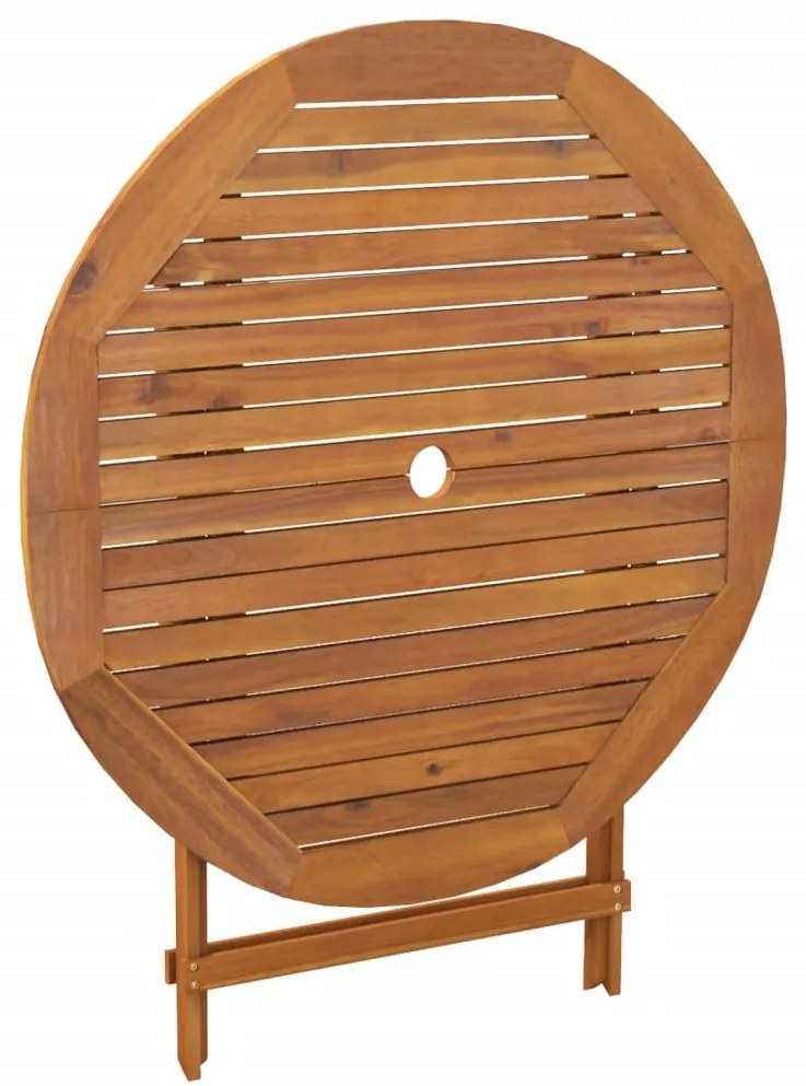 Conjunto de jantar p/ jardim 5 pcs madeira de acácia maciça