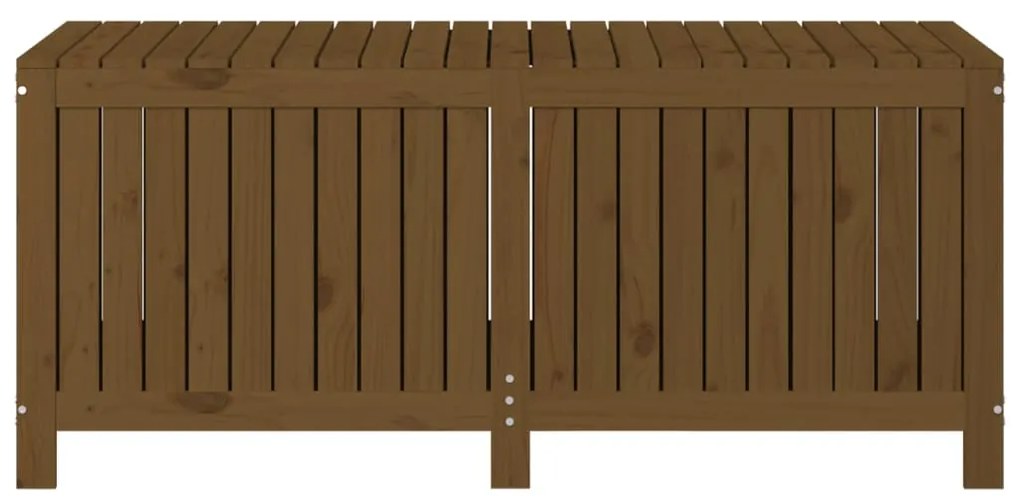 Caixa de arrumação jardim 147x68x64cm pinho maciço castanho-mel