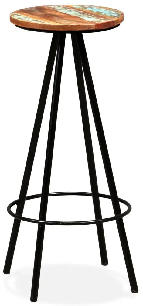 Conjunto de bar 7 pcs madeira recuperada maciça
