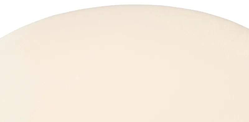 Candeeiro de pé exterior preto com abajur branco IP65 25 cm - Virginia Design