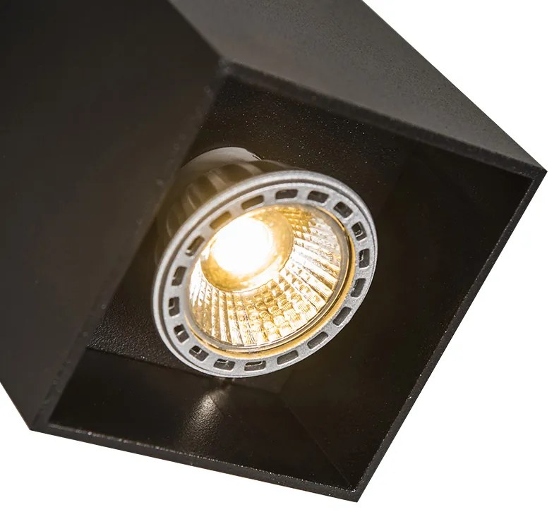 LED Foco inteligente preto c/ WiFi GU10 - Qubo Moderno