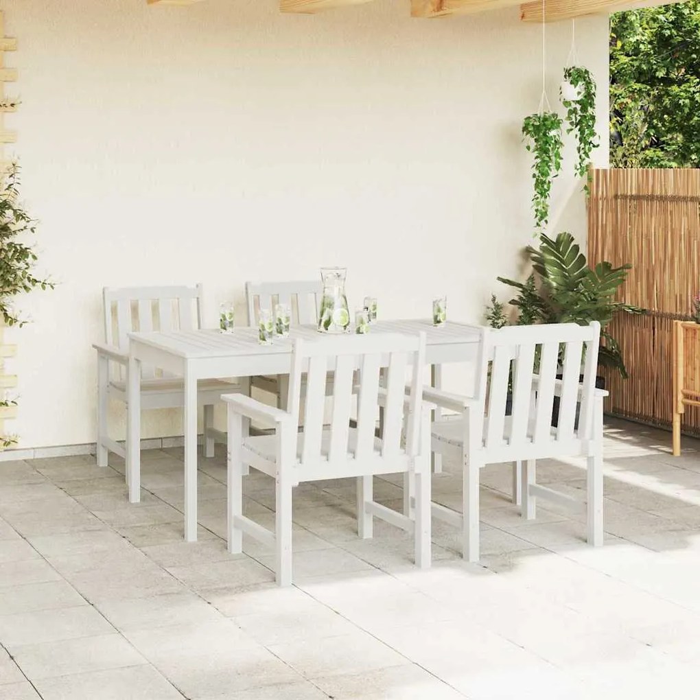Cadeiras de Jantar vidaXL 4 pcs Brancas 65,5x55,5x88 cm HDPE