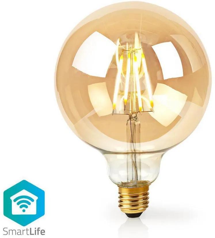 Nedis WIFILF10GDG125 − LED Lâmpada inteligente regulável VINTAGE E27/5W/230V