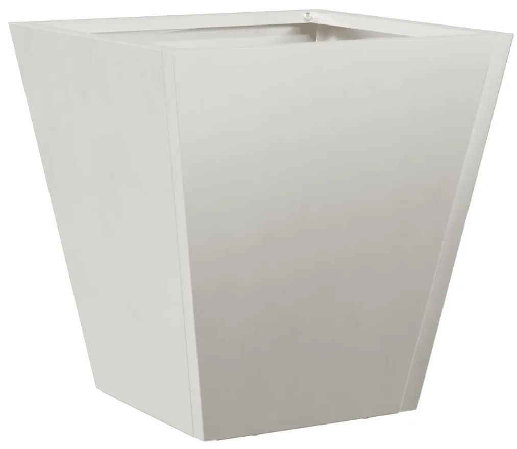 Vaso/floreira de jardim 2 pcs 30x30x30 cm aço inoxidável