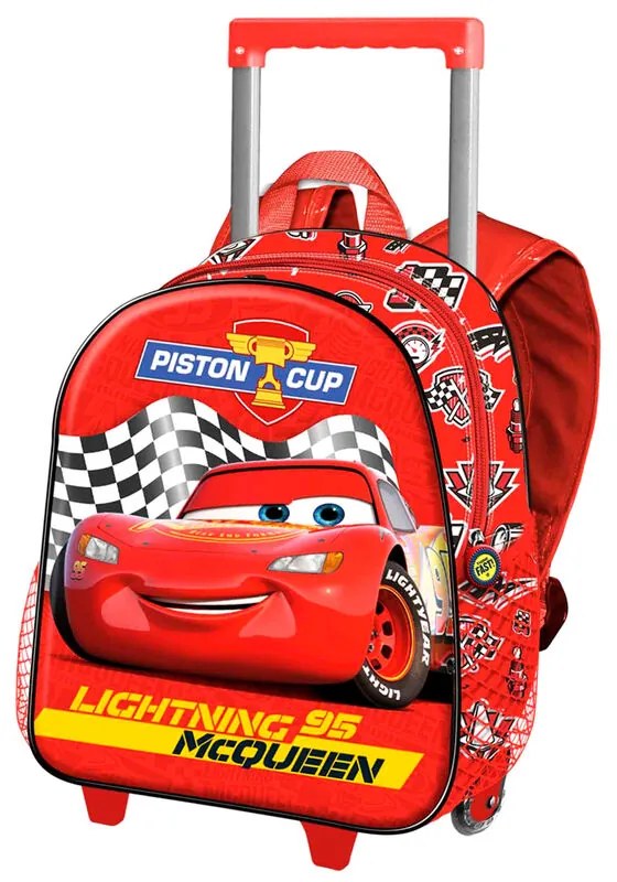 Mochila infantil Trolley 3D Piston Carros 3 Disney Pixar 34cm KARACTERMANIA