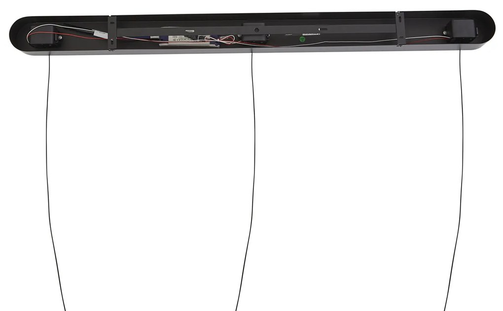 Candeeiro suspenso preto com mocha incl. LED regulável em 3 níveis 3 luzes Easylift - Witch