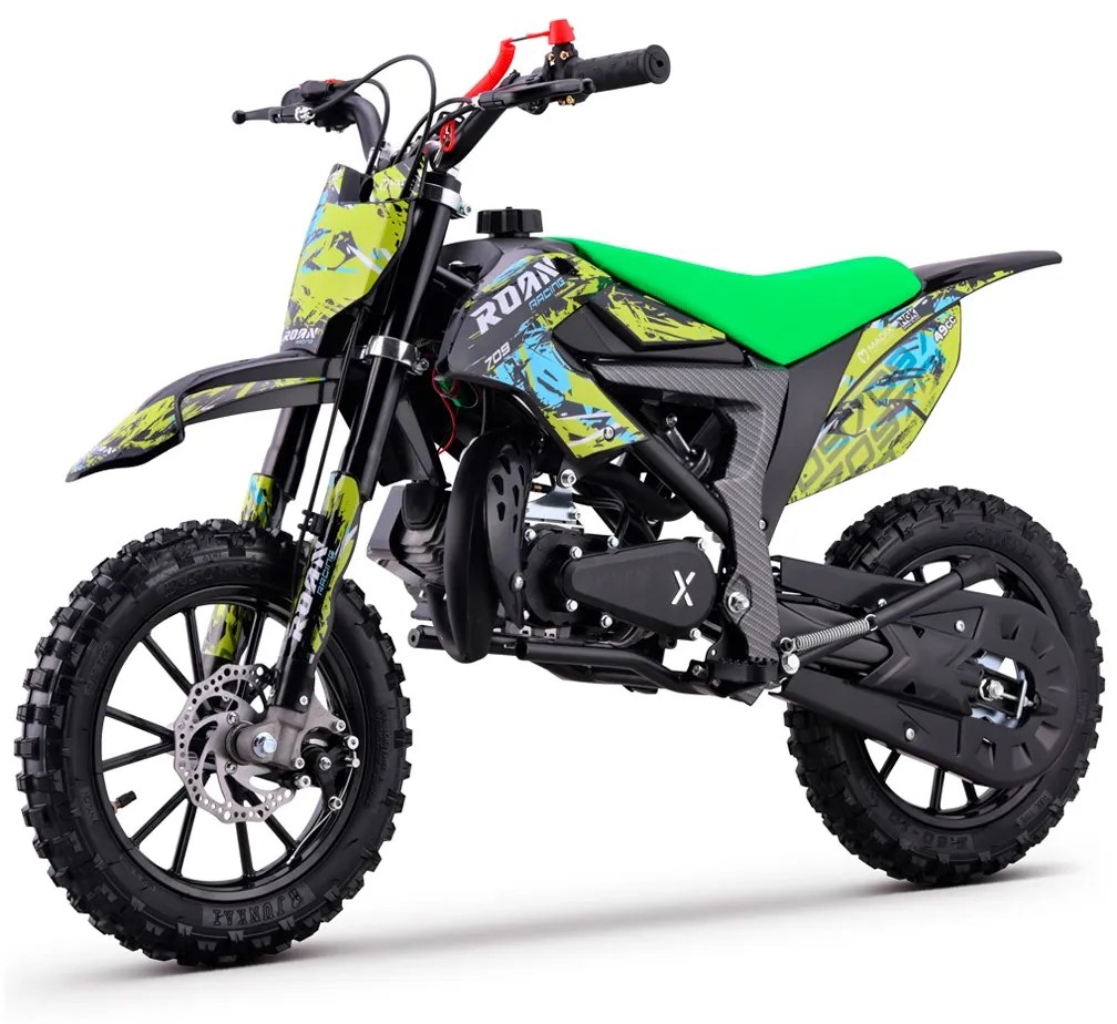 MINI MOTO PARA CRIANÇAS MiniCross Roan 709 gasolina 49cc 4.5CV VERDE