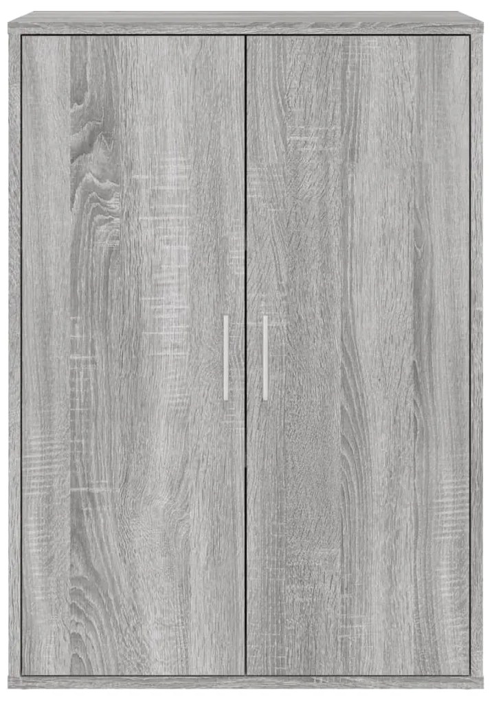 Aparadores 2 pcs 60x31x84 cm derivados madeira cinzento sonoma