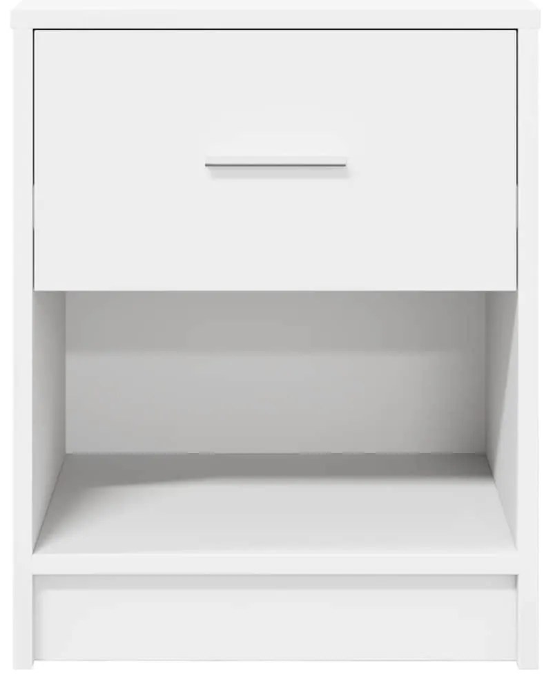 Mesas de cabeceira 2 pcs com gaveta 40x34x50 cm branco