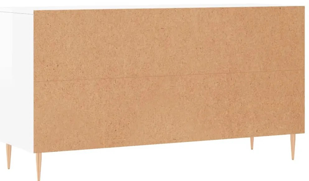 Banco sapateira 102x35x55 cm derivados madeira branco brilhante