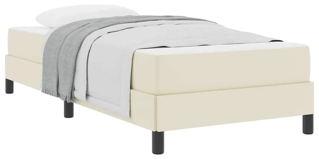 Cama Outros Creme 100 x 200 cm Couro sintético