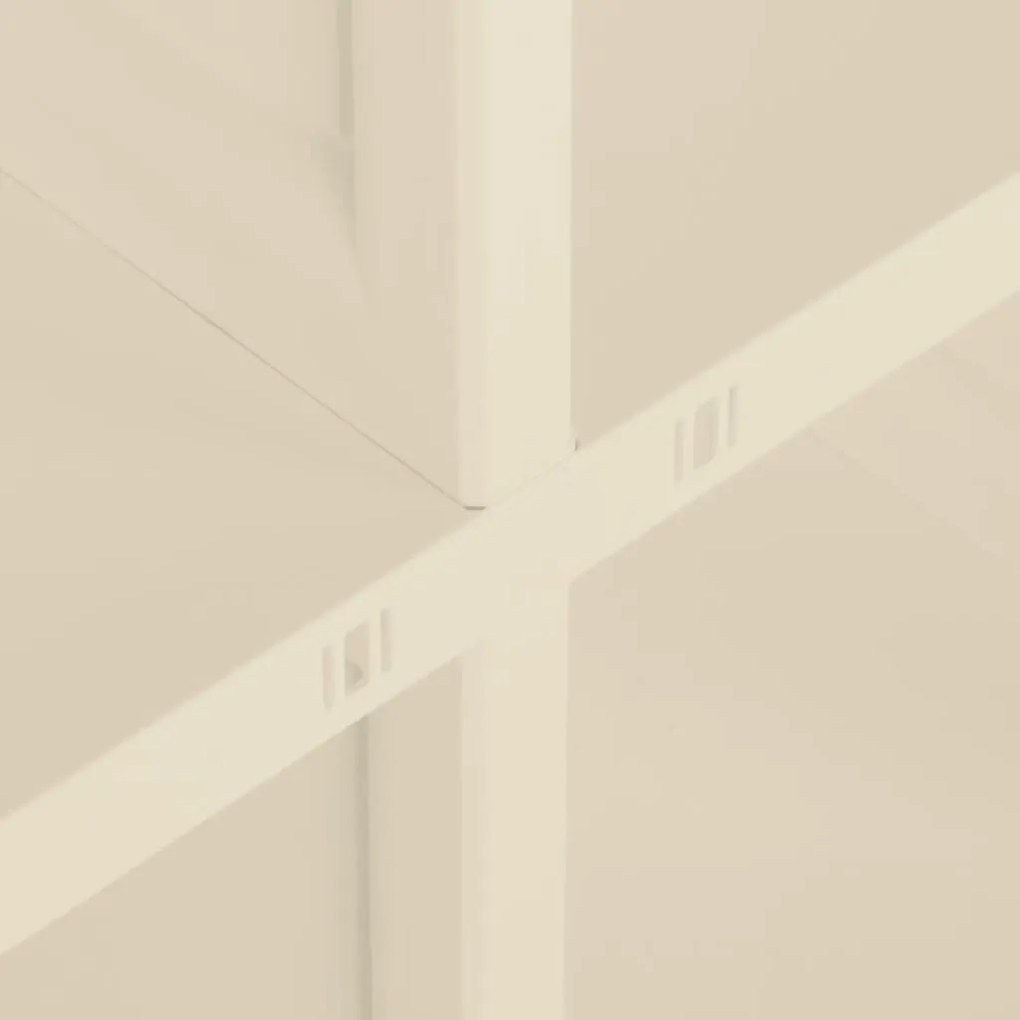 Armário de plástico 79x43x85,5 cm design de madeira branco nata