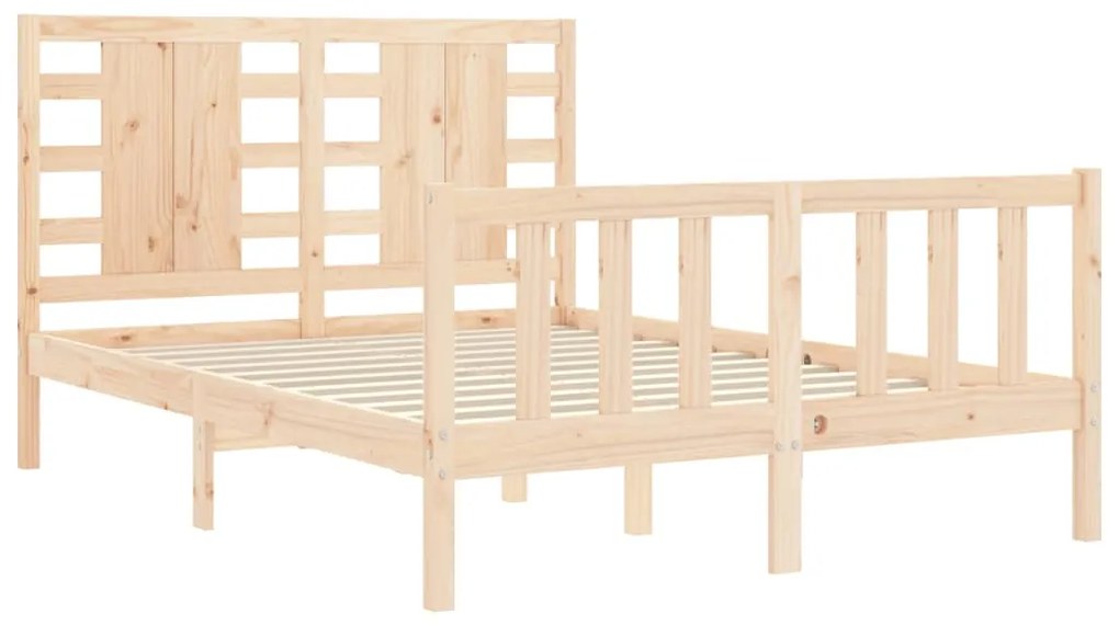 Cama sem colchão 120x200 cm madeira de pinho maciça