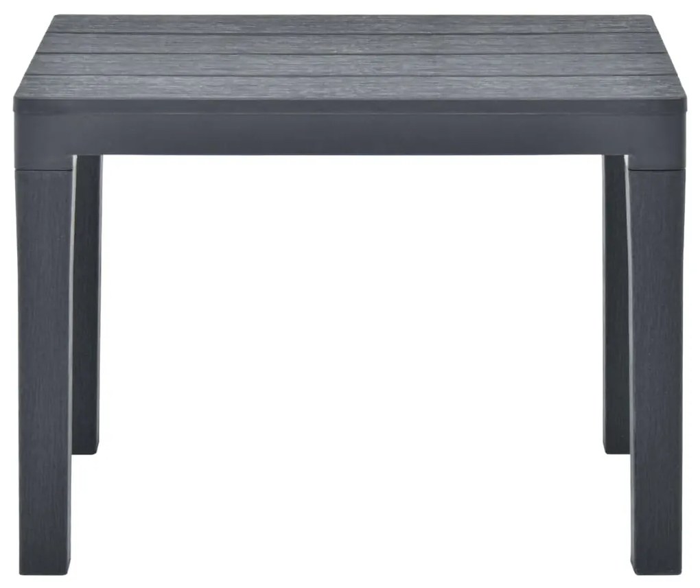 Mesa de jardim com 2 bancos plástico antracite