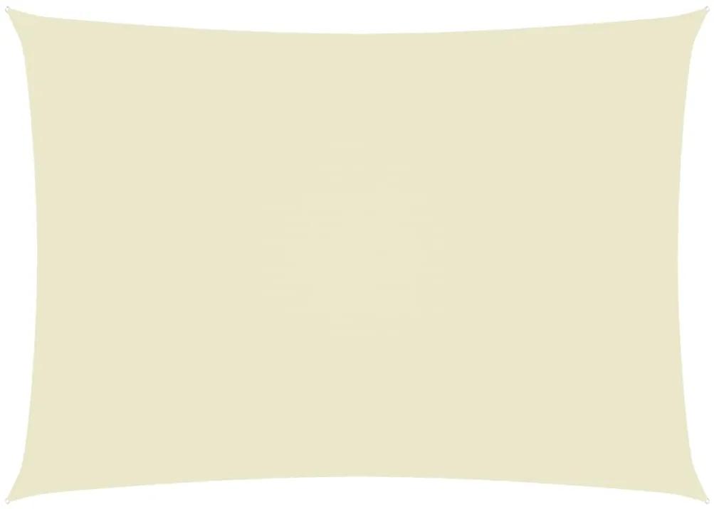 Para-sol estilo vela tecido oxford retangular 3x4,5 m cor creme