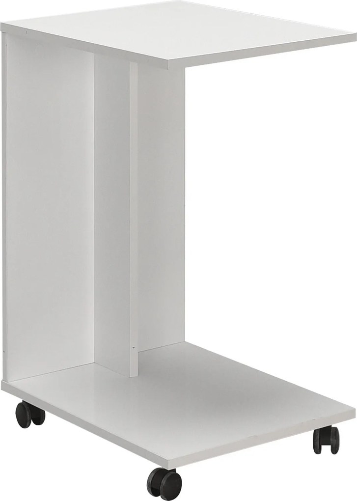 Mesa de Apoio "Volare" - Branco - 35x65x45cm - Design Moderno
