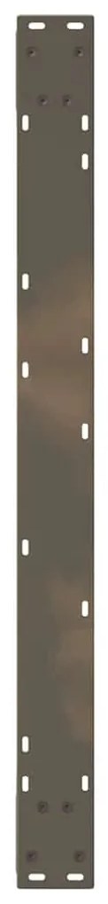 Pés para mesa de jantar 2 peças aço natural 90x(72-73,3) cm aço
