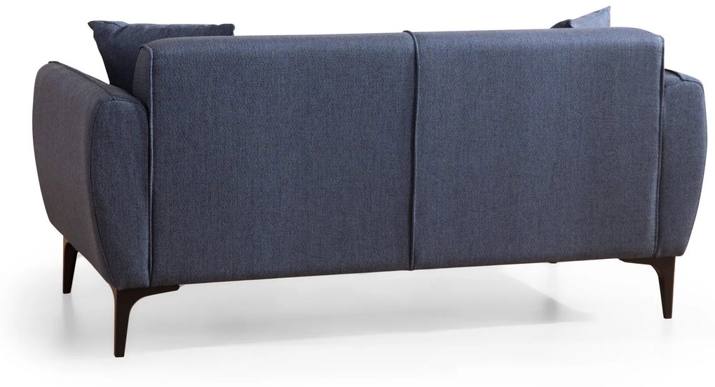 Sofá "Belissimo" de 2 Lugares – Azul – 180x95x67 cm – Design Moderno