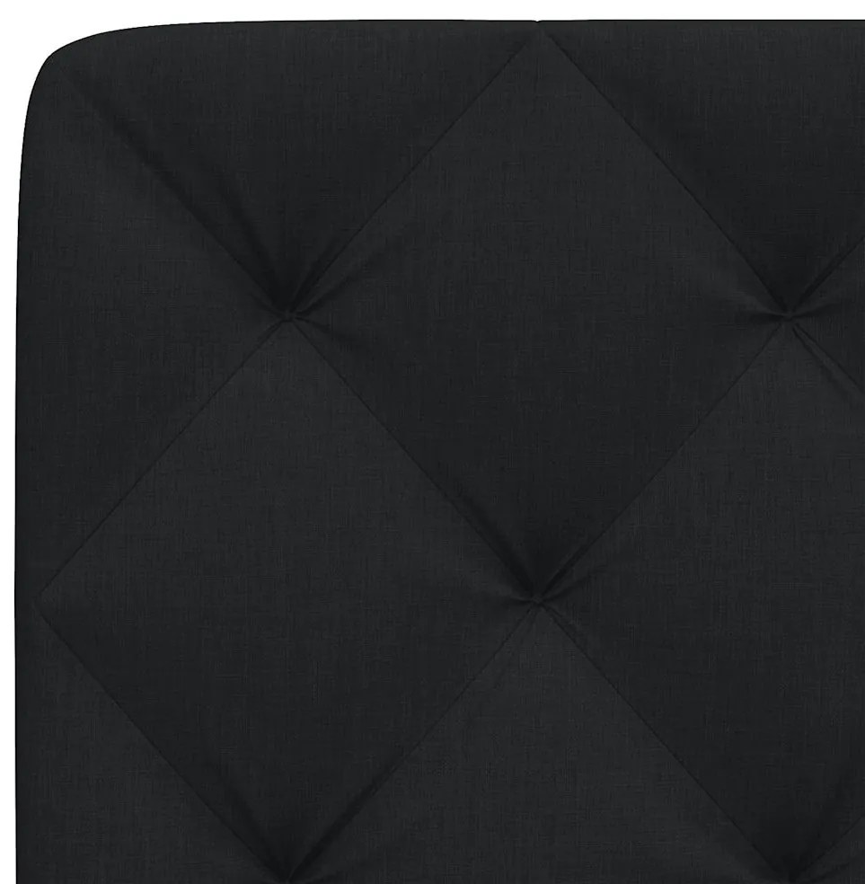 Almofadão de cabeceira 90 cm tecido preto