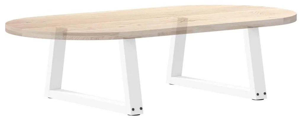 Pés para mesa de centro em V, 2 peças, branco, 60x(30-31,3) cm, aço