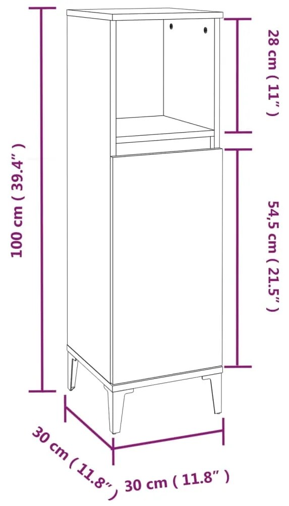 3 pcs conjunto móveis casa de banho madeira processada branco