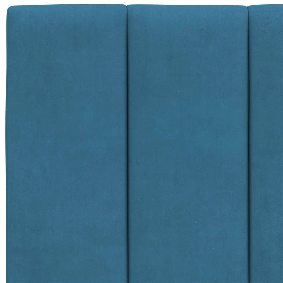 Cama com colchão 120x200 cm veludo azul